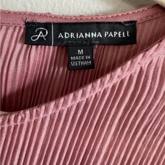 Adrianna Papell Pink Pleated Blouse - Picture 4 of 7